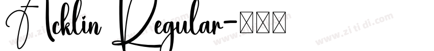 Acklin Regular字体转换